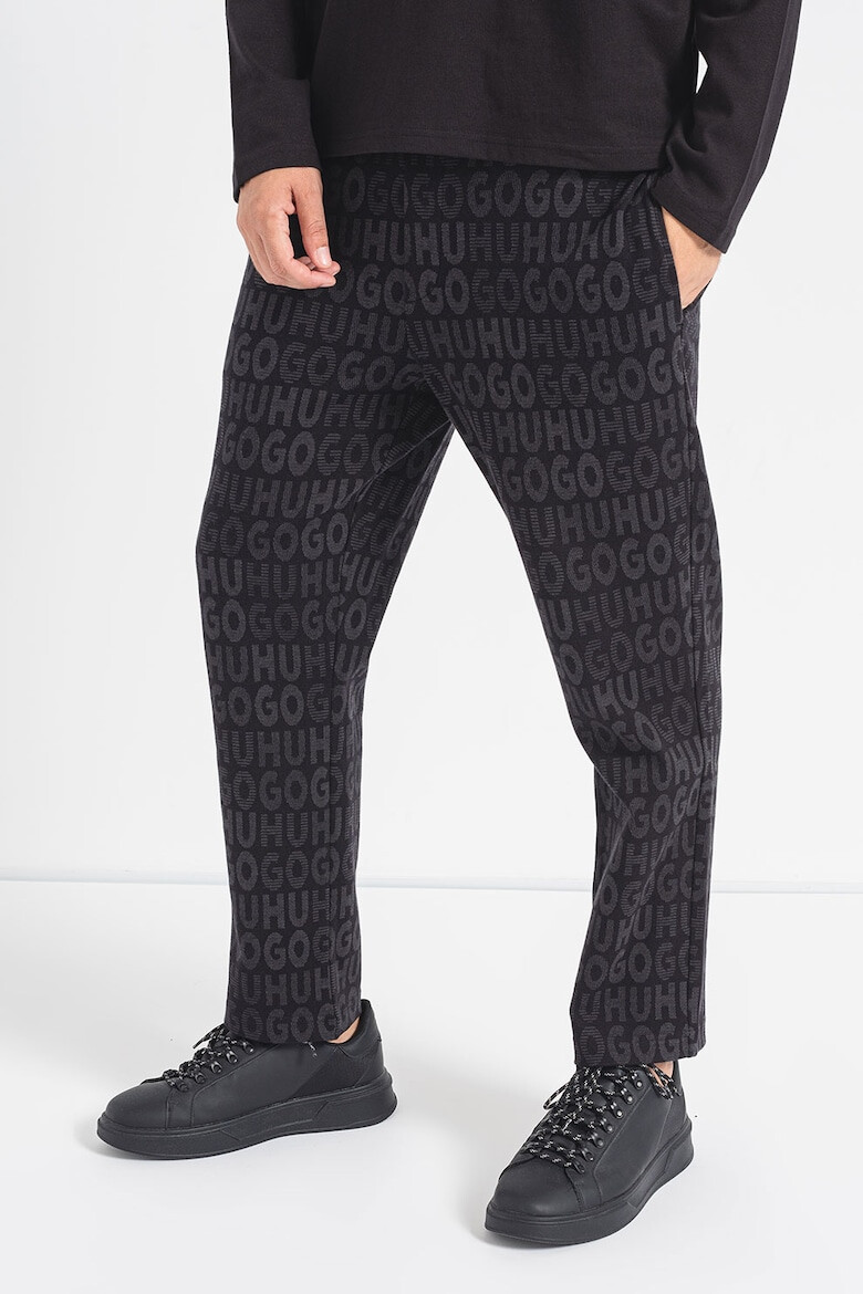 HUGO Pantaloni relaxed fit cu imprimeu logo Dangkang - Pled.ro