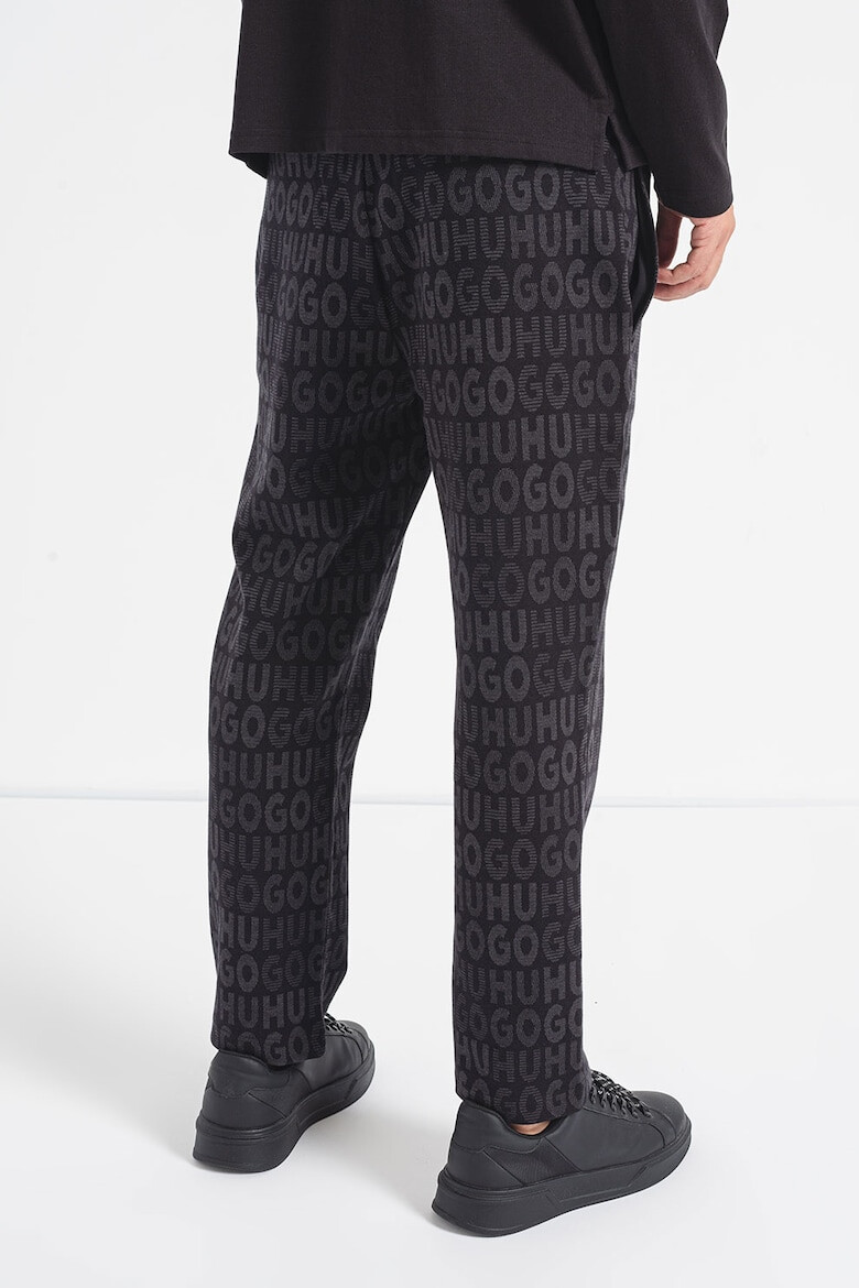 HUGO Pantaloni relaxed fit cu imprimeu logo Dangkang - Pled.ro