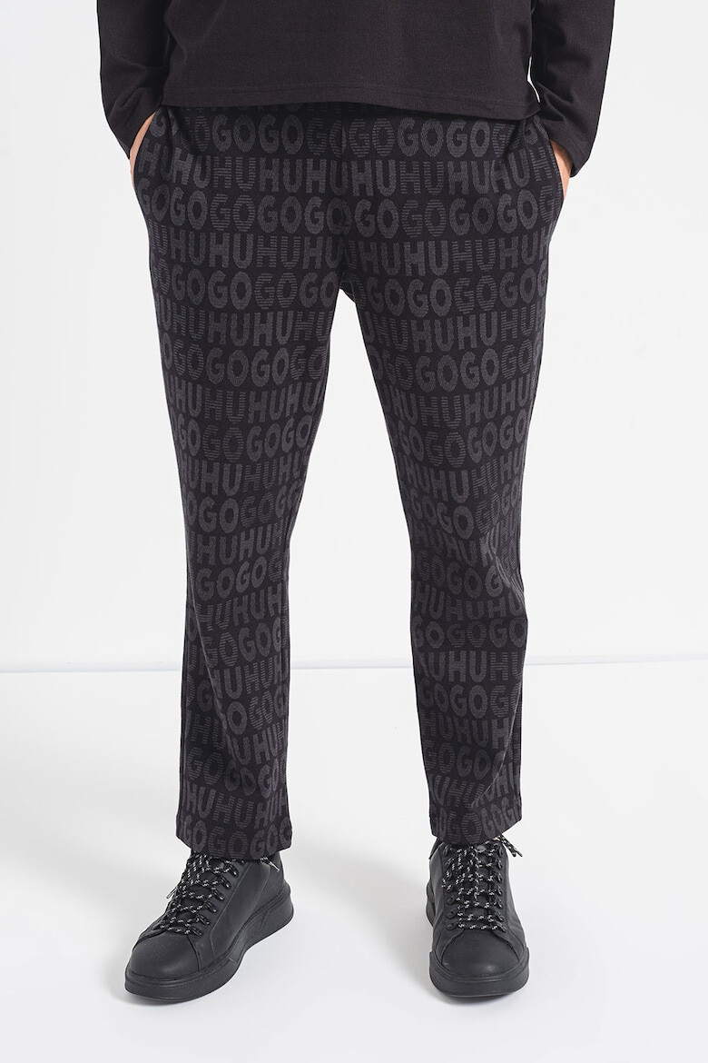 HUGO Pantaloni relaxed fit cu imprimeu logo Dangkang - Pled.ro