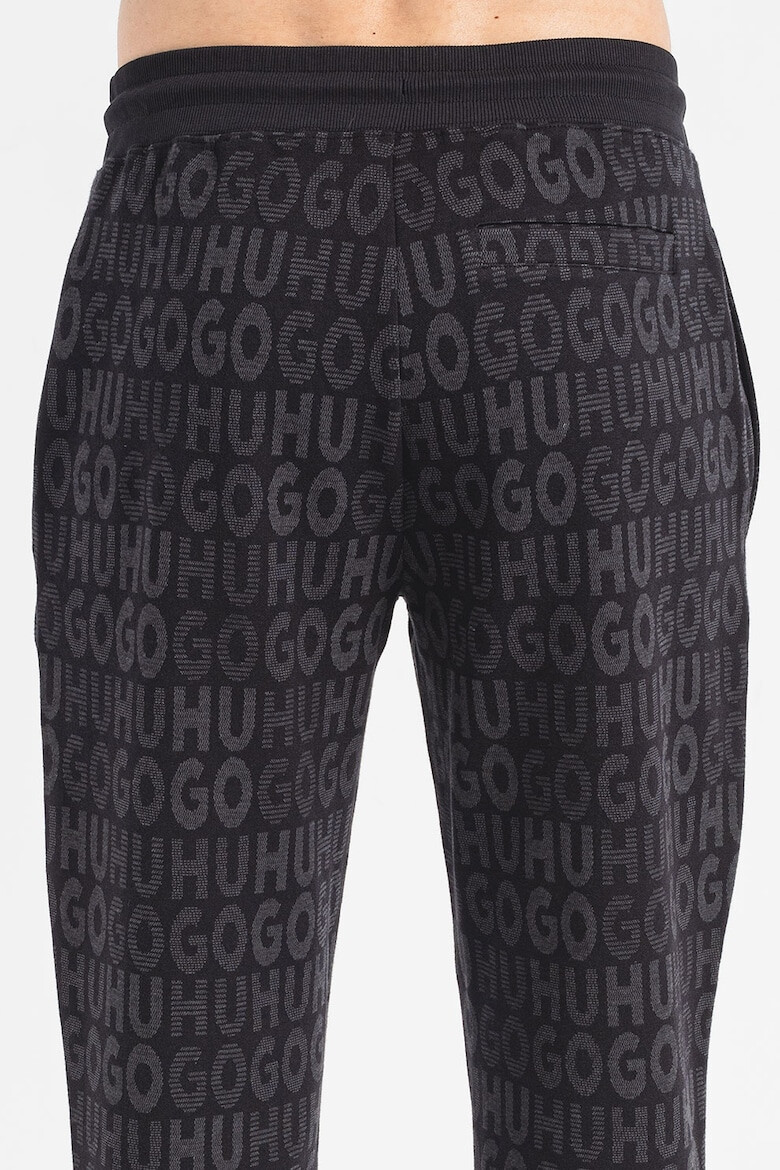 HUGO Pantaloni relaxed fit cu imprimeu logo Dangkang - Pled.ro