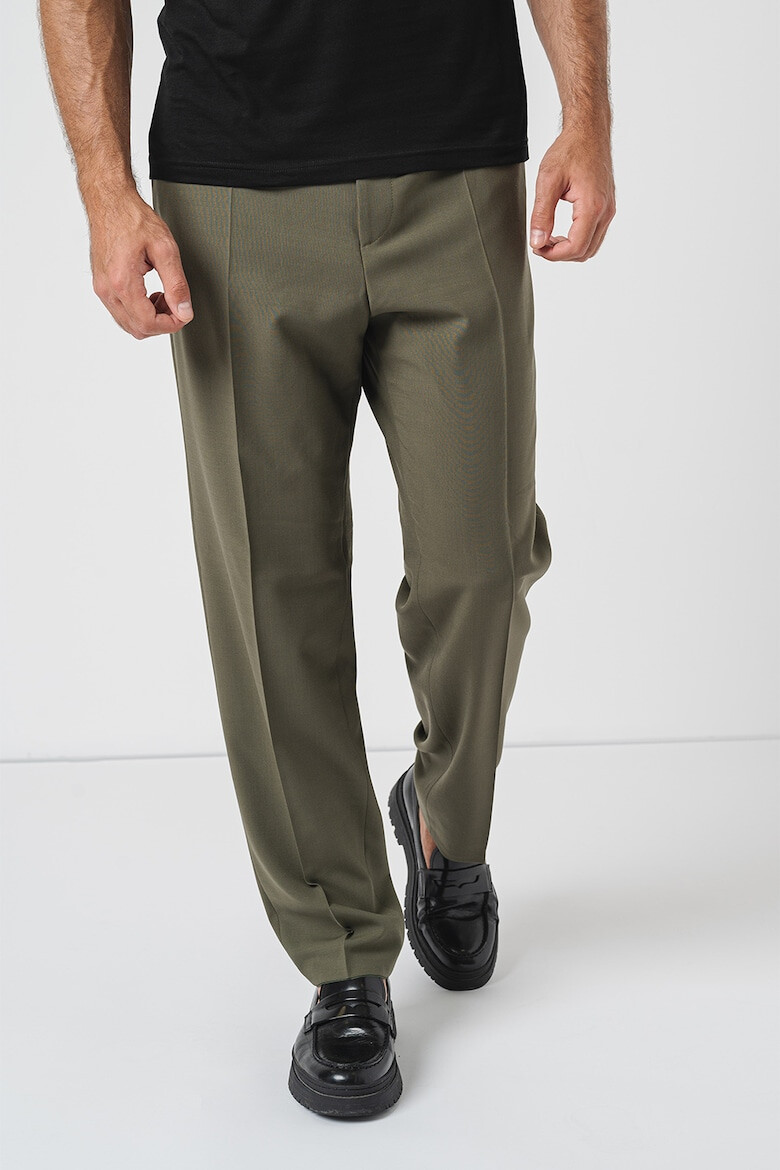 HUGO Pantaloni relaxed fit din amestec de lana cu buzunare oblice - Pled.ro