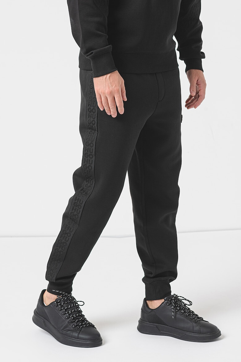 HUGO Pantaloni sport conici cu benzi logo Dembos - Pled.ro