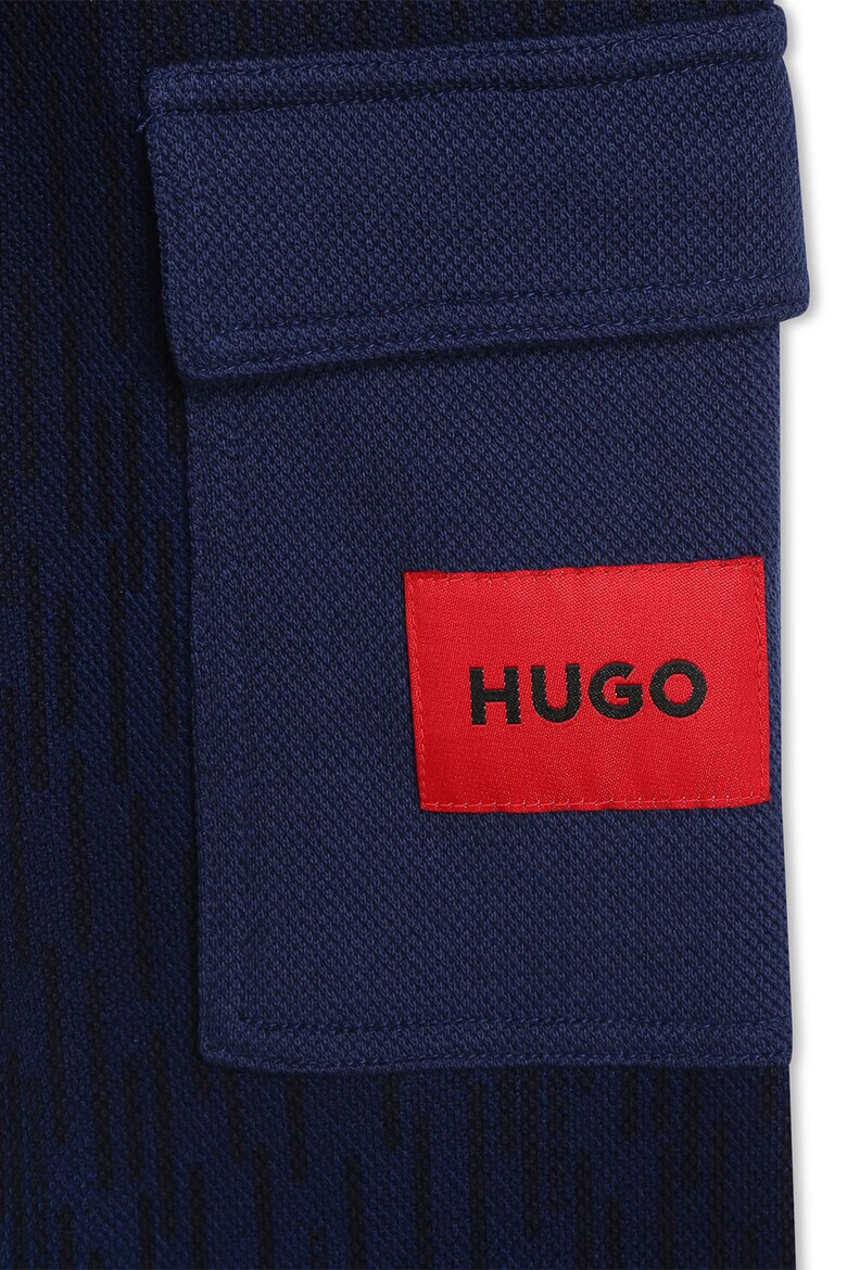 HUGO Pantaloni sport din amestec de bumbac cu buzunare cu clapa - Pled.ro