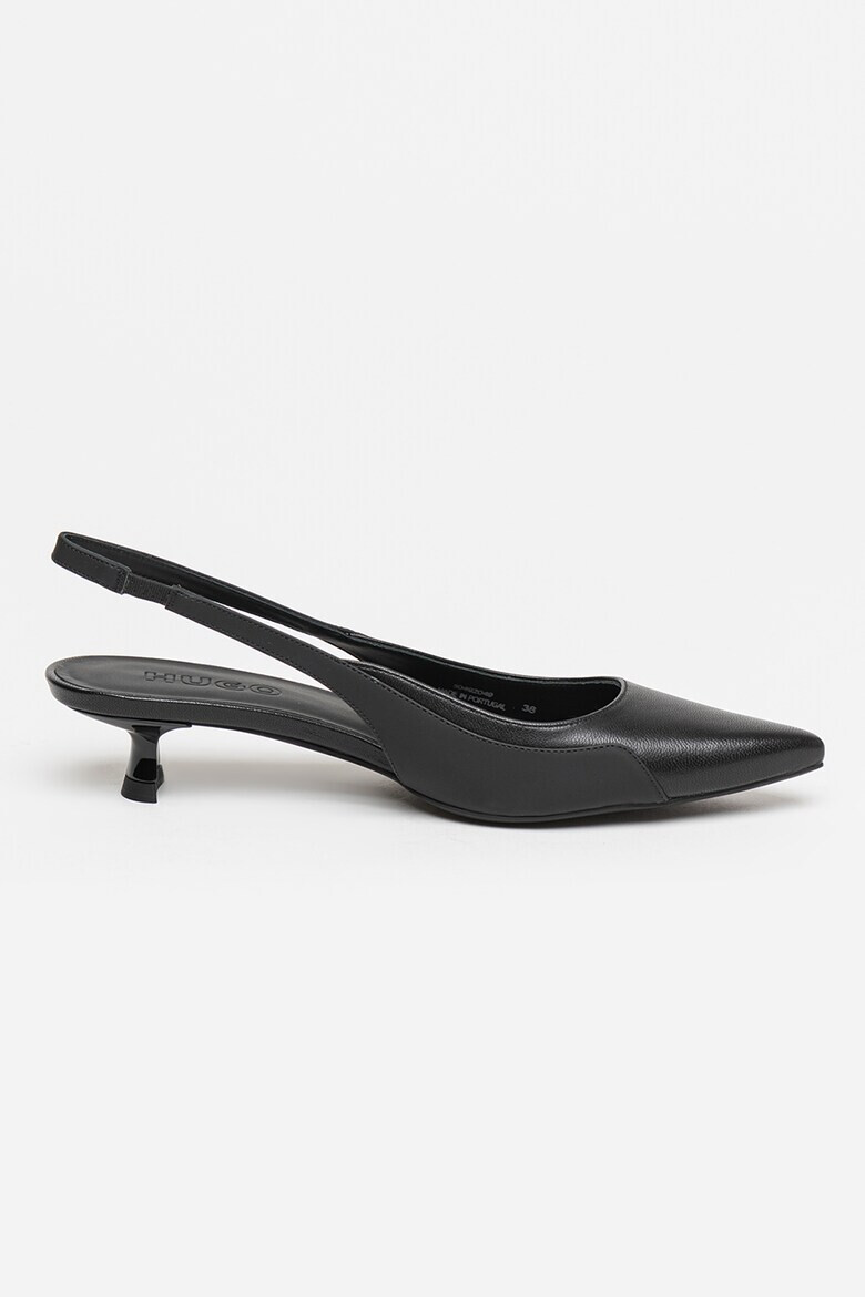 HUGO Pantofi slingback cu varf ascutit de piele si piele ecologica Alexis - Pled.ro