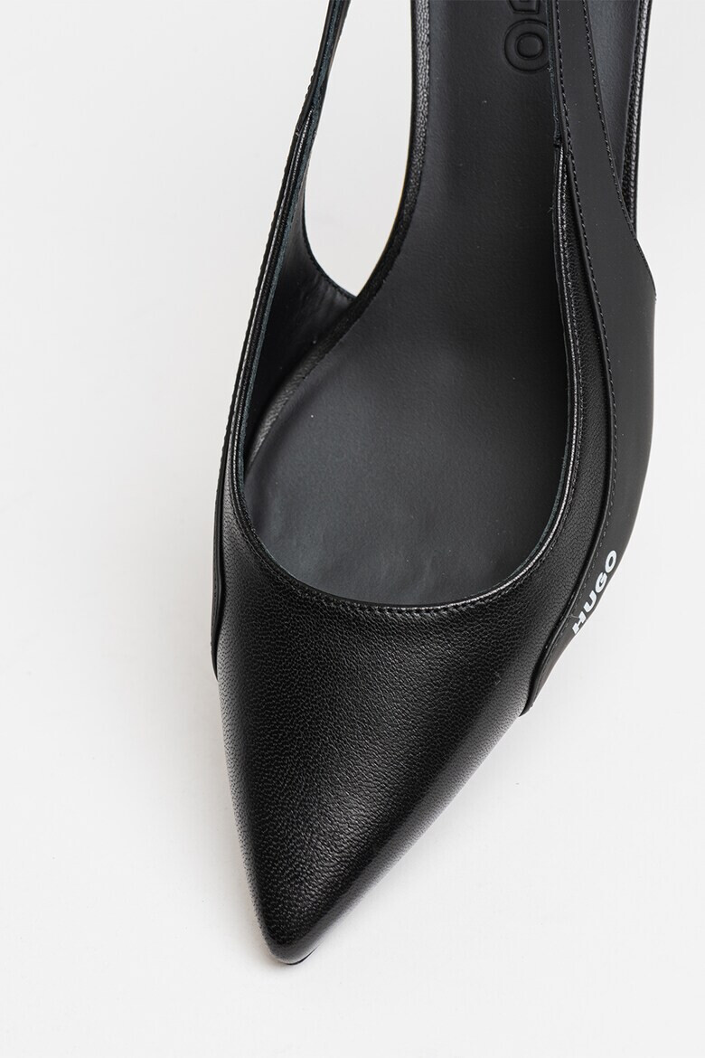 HUGO Pantofi slingback cu varf ascutit de piele si piele ecologica Alexis - Pled.ro