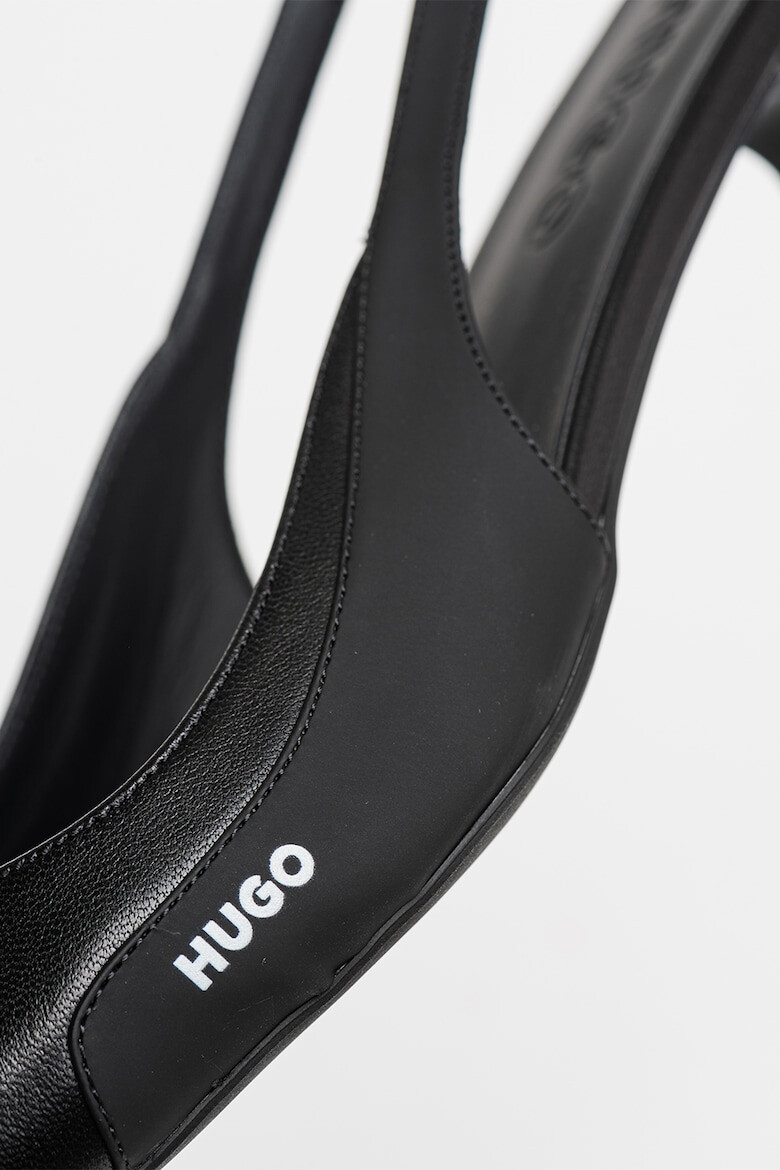 HUGO Pantofi slingback cu varf ascutit de piele si piele ecologica Alexis - Pled.ro