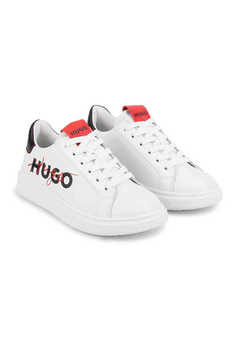 HUGO Pantofi sport de piele cu imprimeu logo - Pled.ro