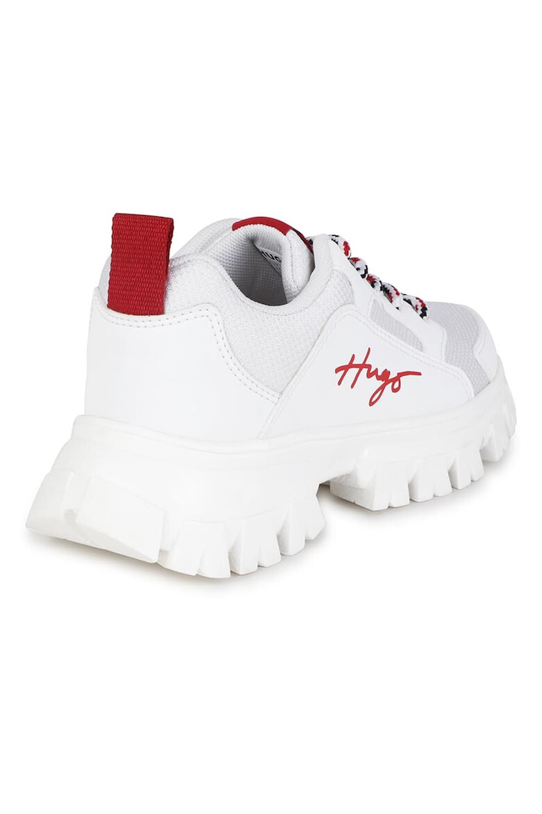 HUGO Pantofi sport low-cut cu garnituri de piele ecologica - Pled.ro