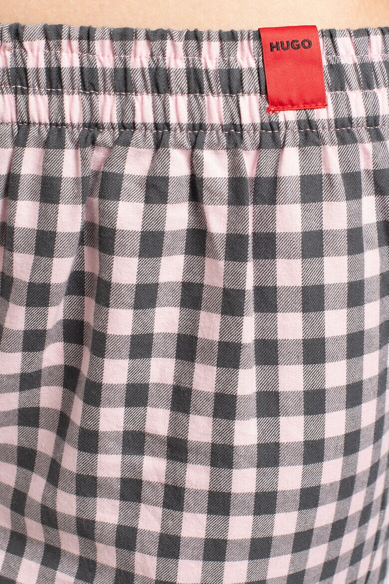 HUGO Pijama in carouri cu pantaloni lungi Flanella - Pled.ro