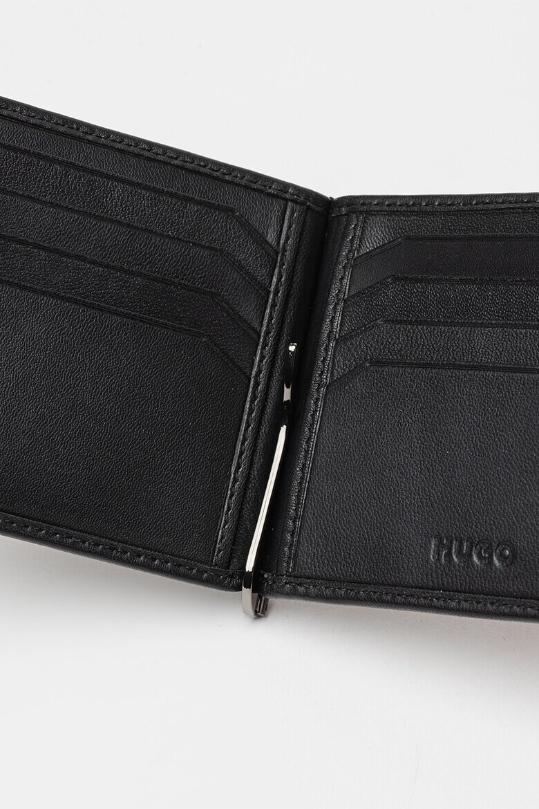 HUGO Portcart de piele cu aplicatie logo Myles - Pled.ro