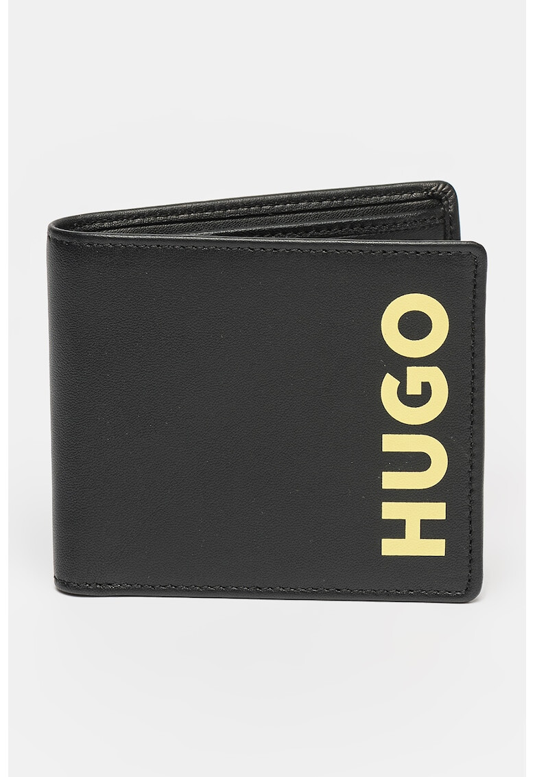 HUGO Portofel de piele cu logo - Pled.ro