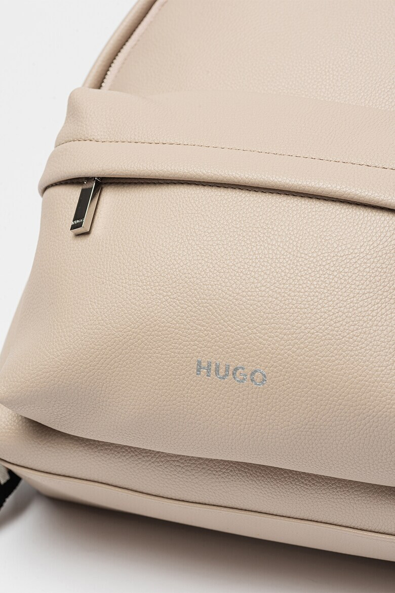 HUGO Rucsac de piele ecologica cu barete logo Bel - Pled.ro