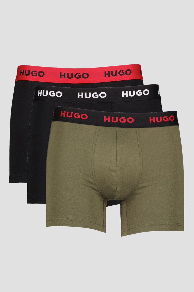 HUGO Set de boxeri cu banda logo in talie - 3 perechi - Pled.ro