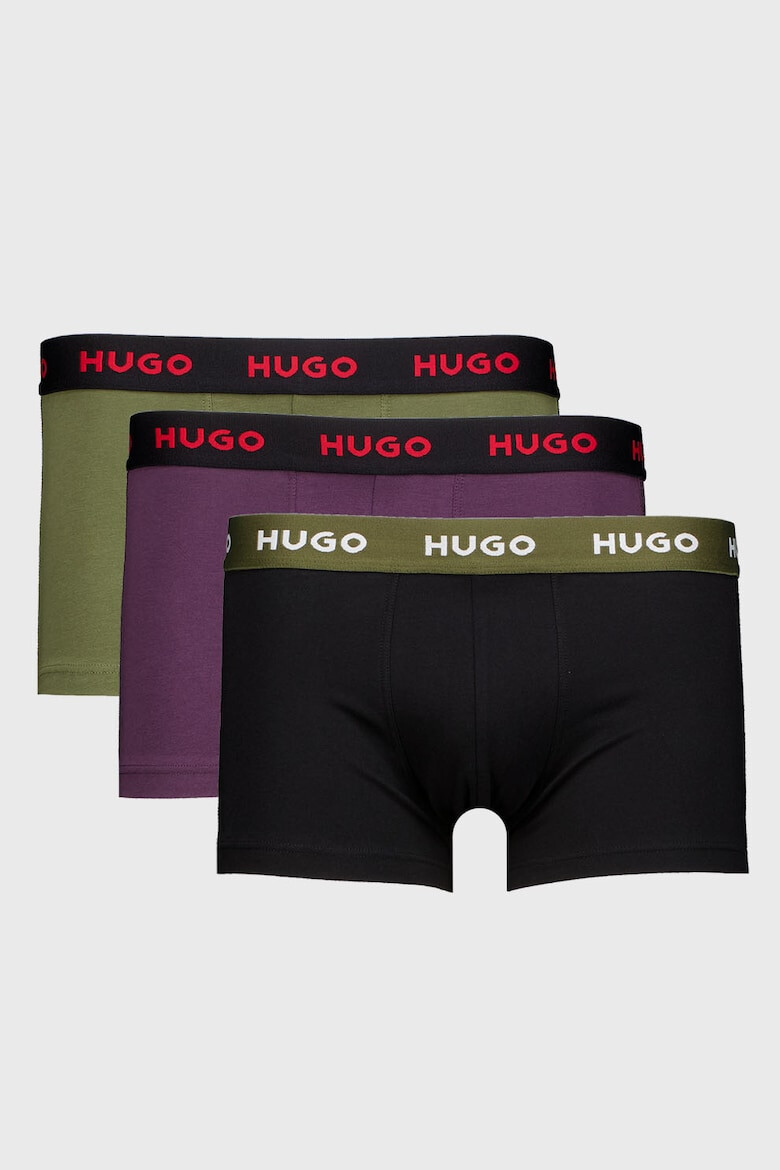 HUGO Set de boxeri cu banda logo in talie - 3 perechi - Pled.ro