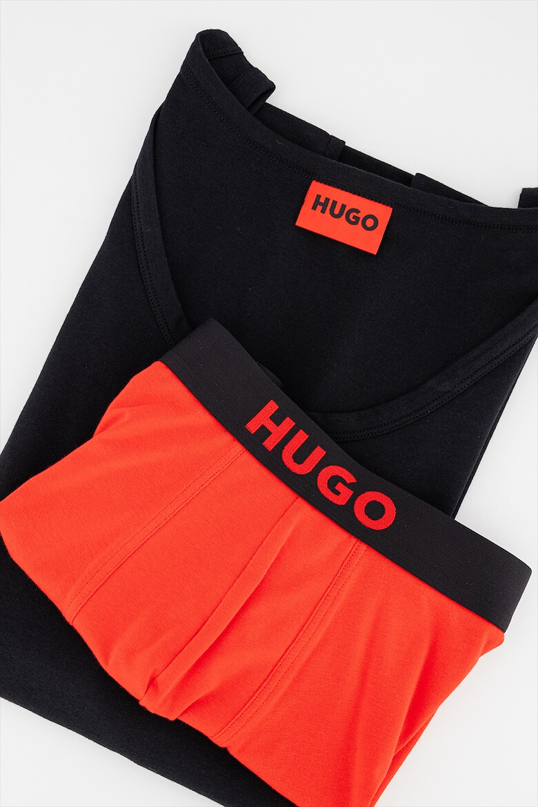 HUGO Set de maiou si boxeri cu logo - Pled.ro