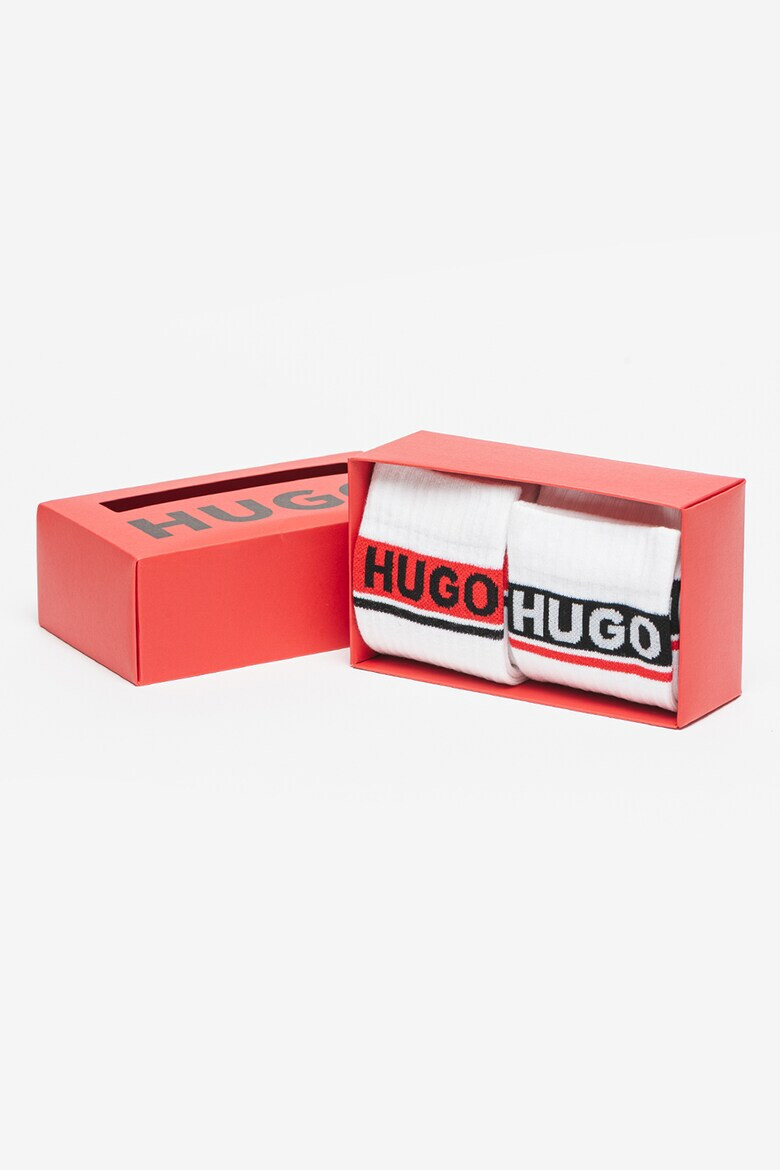 HUGO Set de sosete cu logo - 2 perechi - Pled.ro