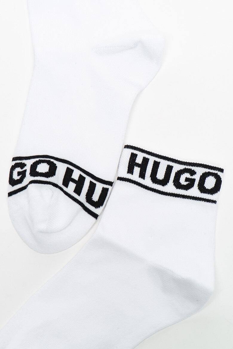 HUGO Set de sosete lungi cu logo - 2 perechi - Pled.ro