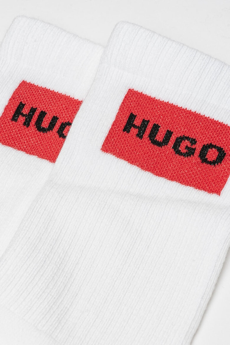 HUGO Set de sosete scurte cu logo - 2 perechi - Pled.ro