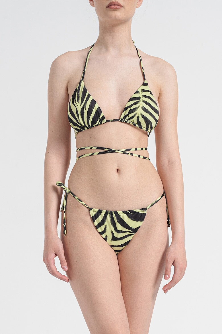 HUGO Sutien triunghiular cu animal print - Pled.ro