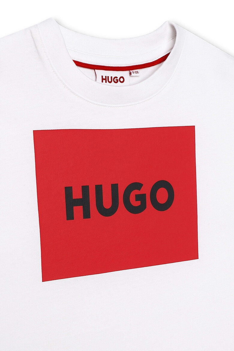 HUGO Tricou din bumbac cu imprimeu logo - Pled.ro