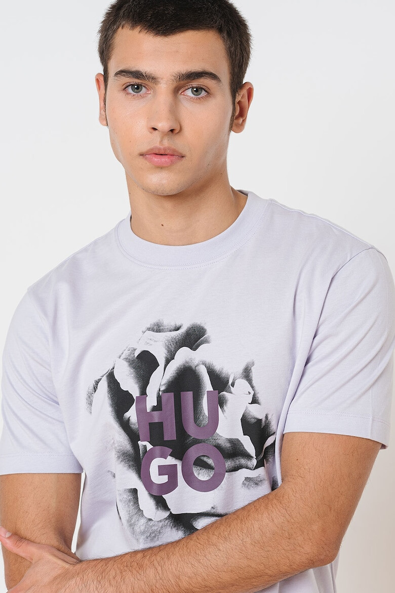 HUGO Tricou de bumbac cu imprimeu logo - Pled.ro