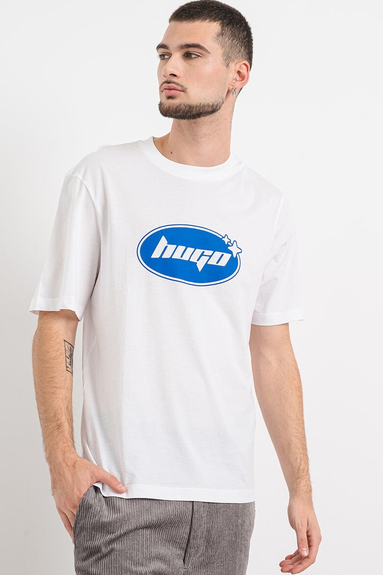 HUGO Tricou de bumbac cu imprimeu logo Nugoclean - Pled.ro