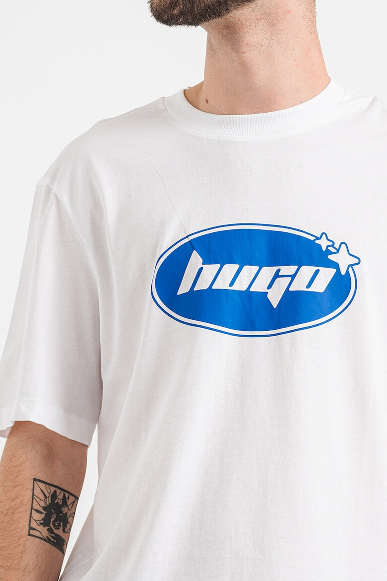 HUGO Tricou de bumbac cu imprimeu logo Nugoclean - Pled.ro