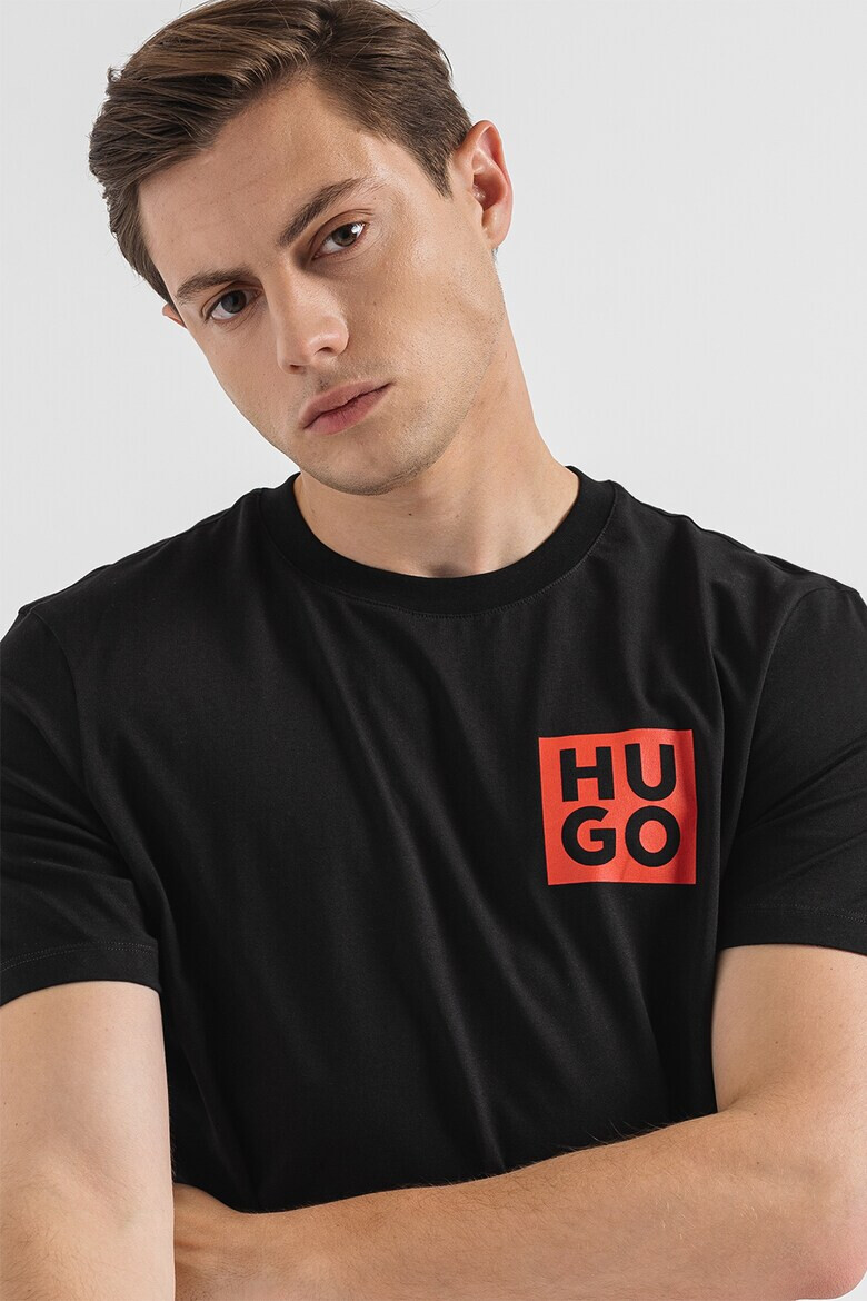 HUGO Tricou de bumbac organic cu logo Detzington - Pled.ro