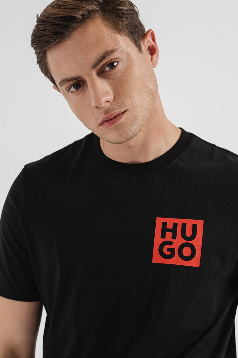 HUGO Tricou de bumbac organic cu logo Detzington - Pled.ro