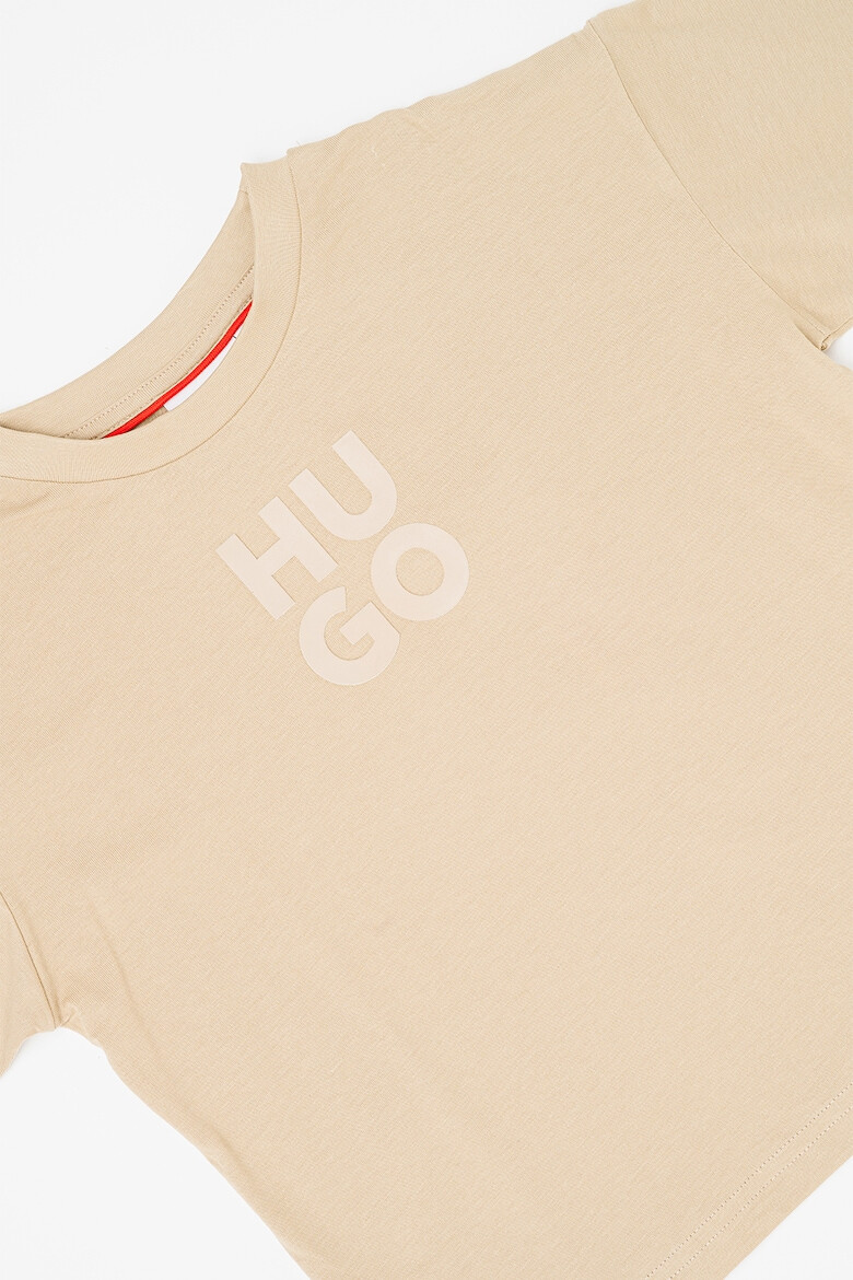 HUGO Tricou din bumbac cu imprimeu logo - Pled.ro