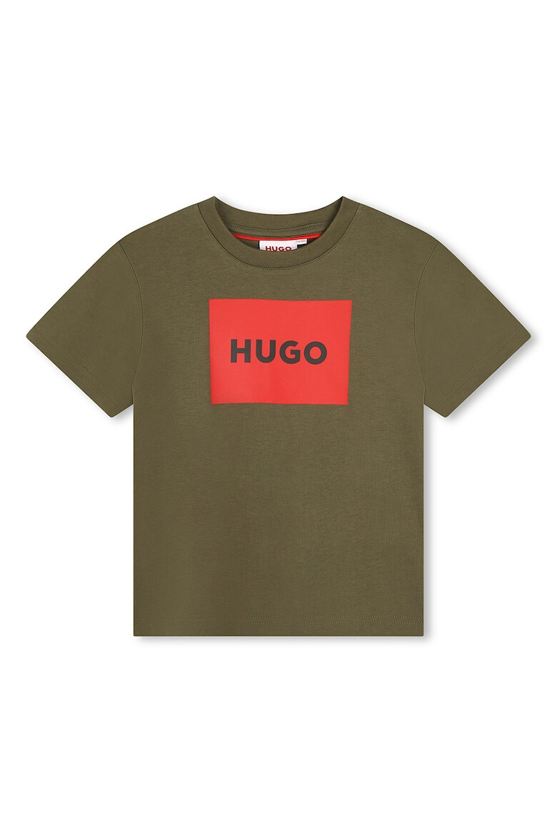 HUGO Tricou din bumbac cu imprimeu logo - Pled.ro