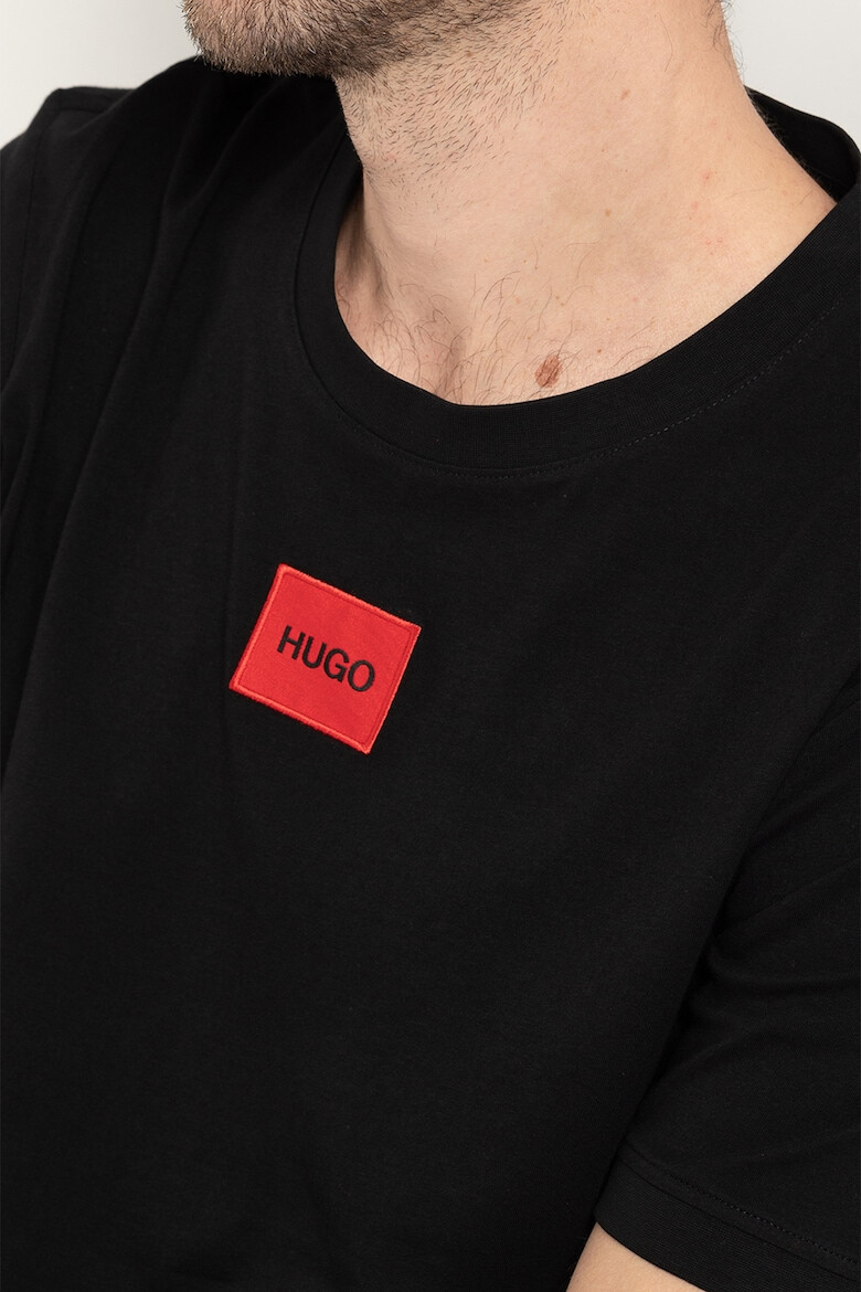 HUGO Tricou din bumbac cu aplicatie logo Diragolino - Pled.ro