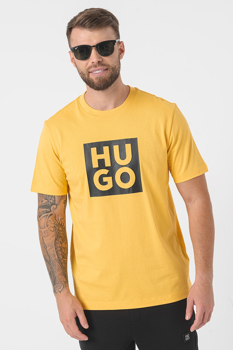 HUGO Tricou regular fit cu logo Daltor - Pled.ro