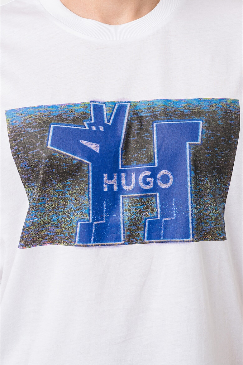 HUGO Tricou regular fit cu logo - Pled.ro