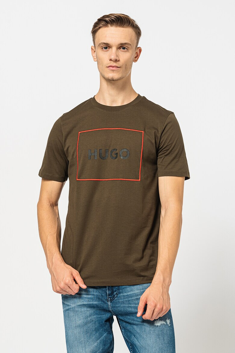 HUGO Tricou regular fit cu logo supradimensionat Dumex - Pled.ro