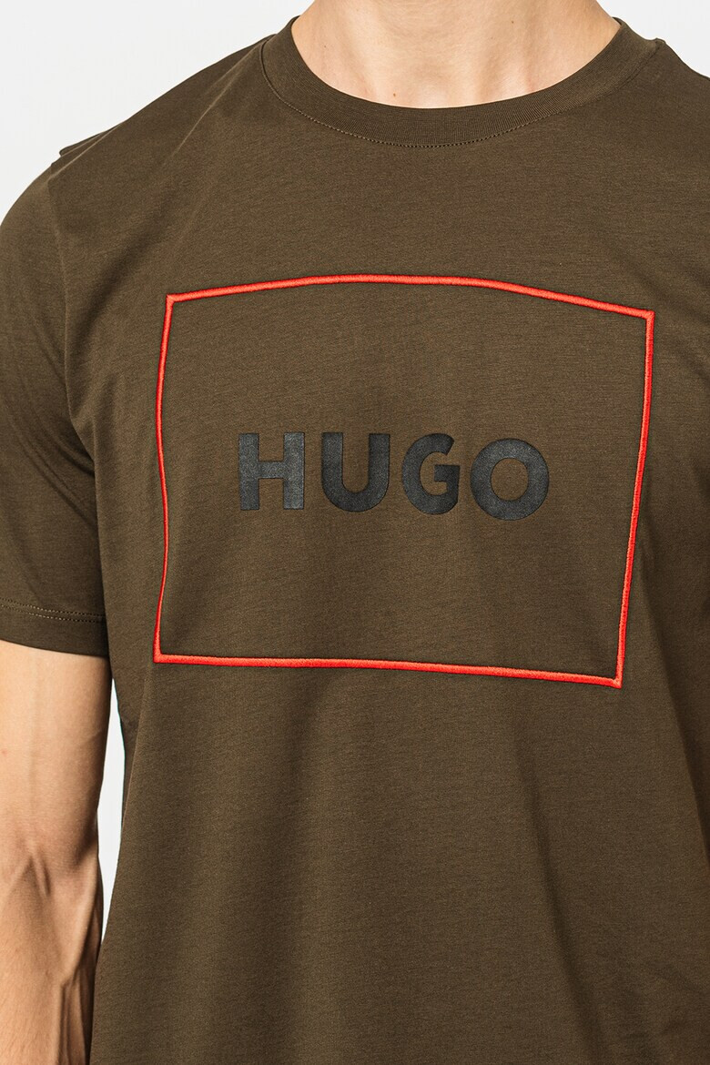 HUGO Tricou regular fit cu logo supradimensionat Dumex - Pled.ro