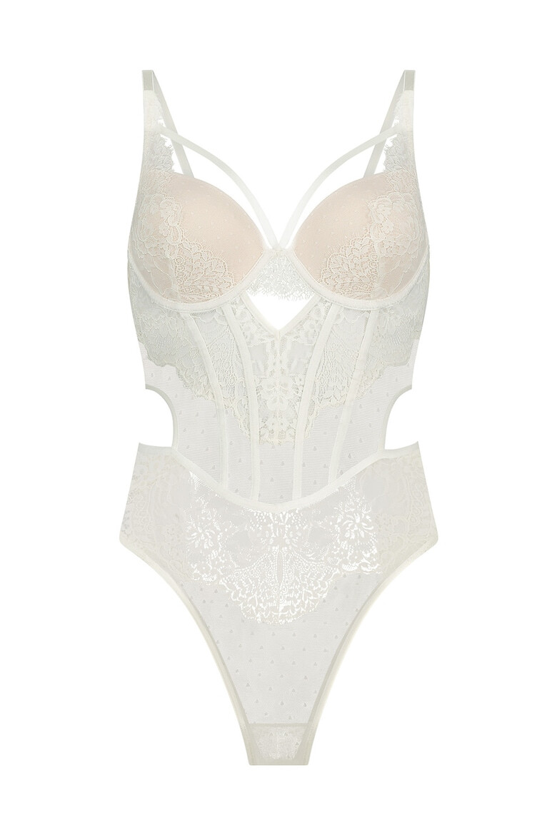 Hunkemoller Body de dantela cu decupaje - Pled.ro