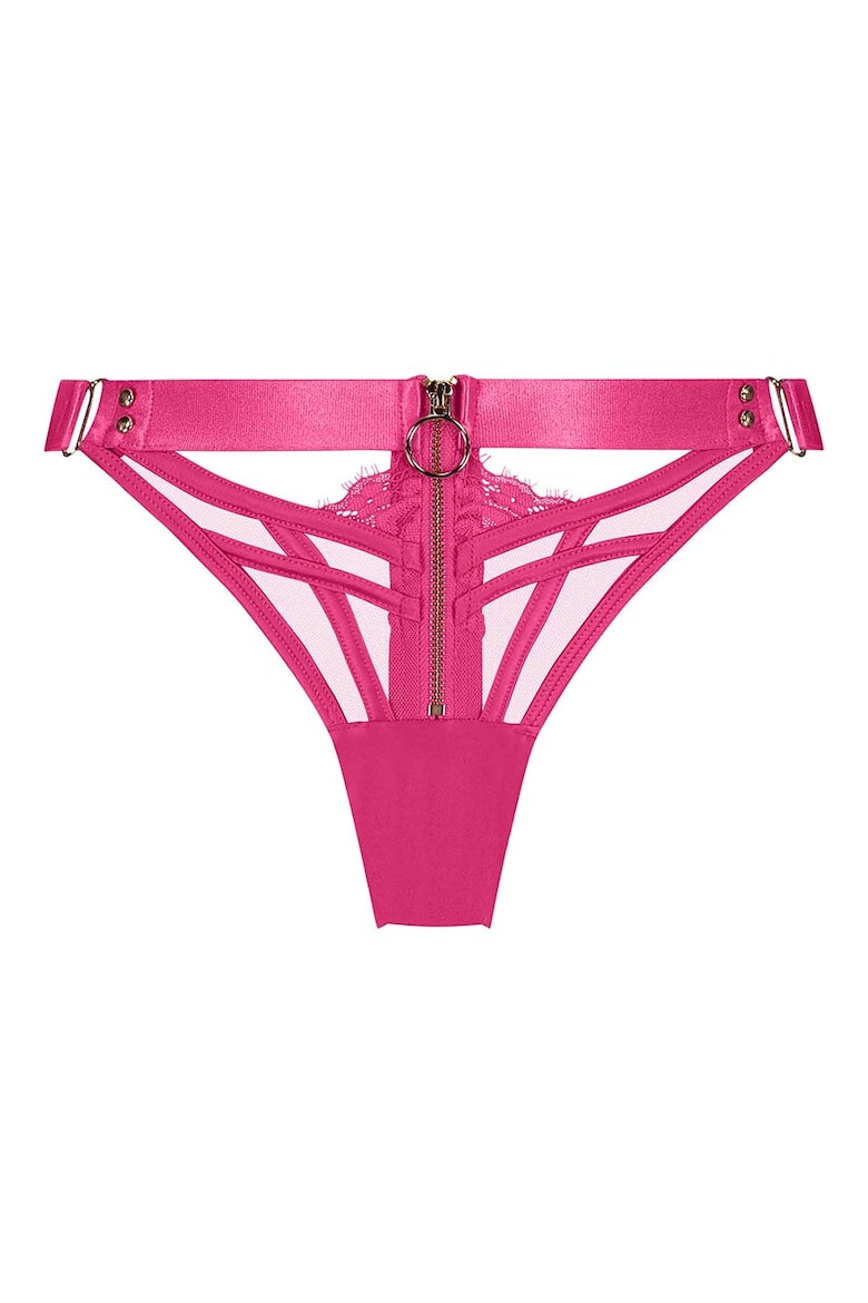 Hunkemoller Chiloti tanga cu decupaje Sable - Pled.ro