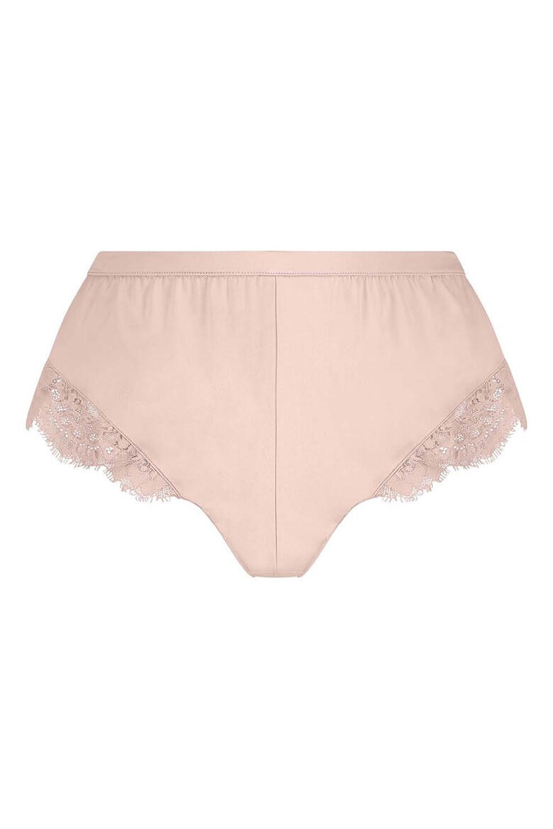 Hunkemoller Pantaloni de pijama scurti cu garnituri din dantela si aspect satinat - Pled.ro