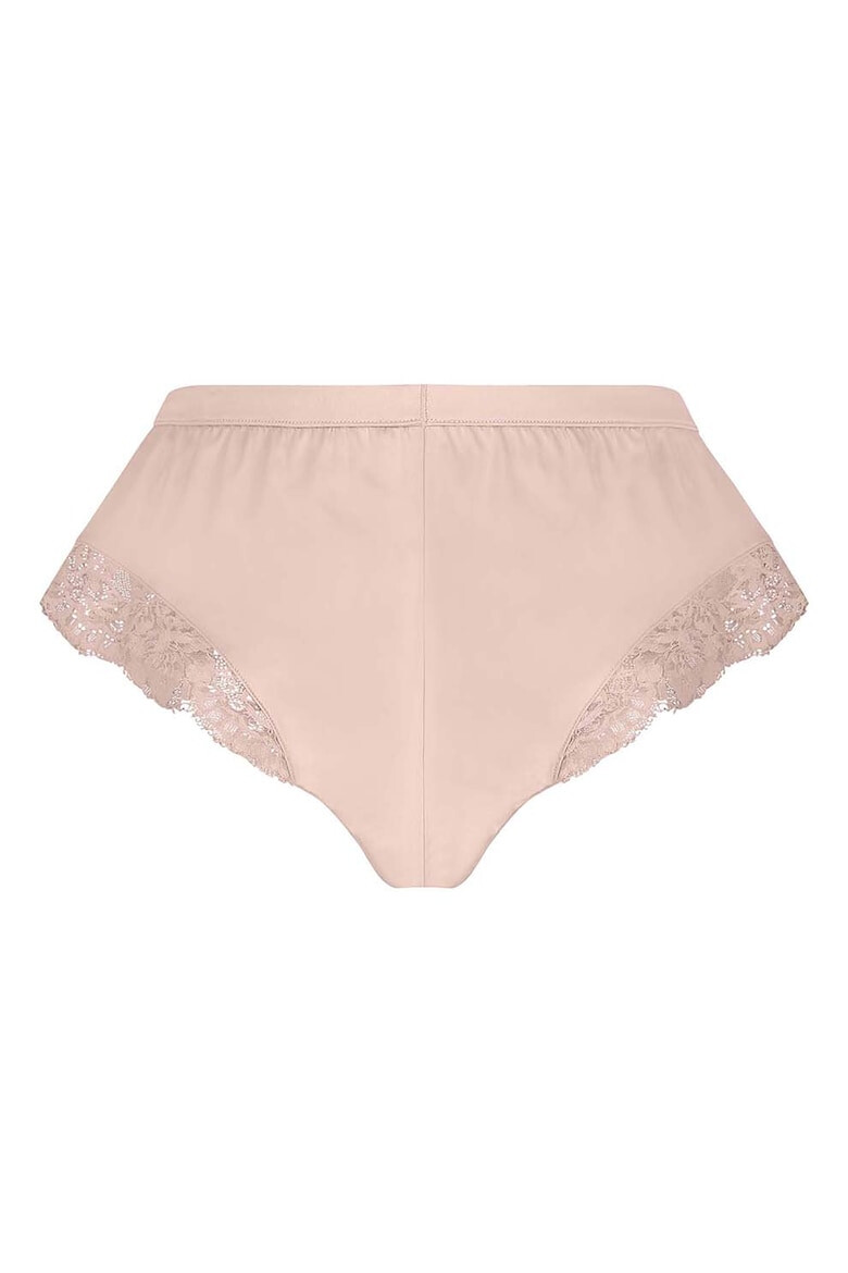 Hunkemoller Pantaloni de pijama scurti cu garnituri din dantela si aspect satinat - Pled.ro