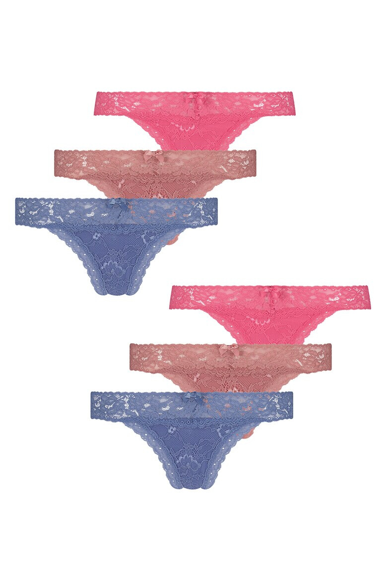 Hunkemoller Set de chiloti tanga de dantela - 3 perchi - Pled.ro