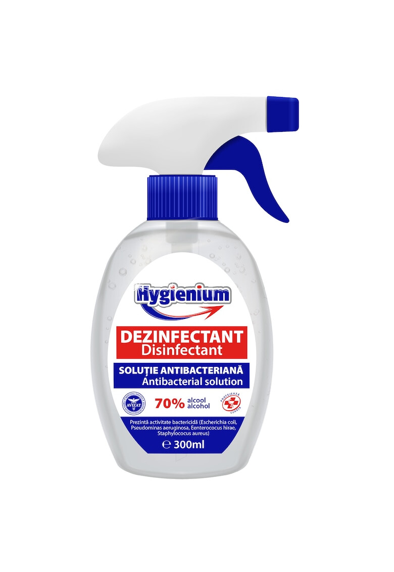 Hygienium Solutie dezinfectanta cu 70 % alcool efect antibacterian 300 ml - Pled.ro