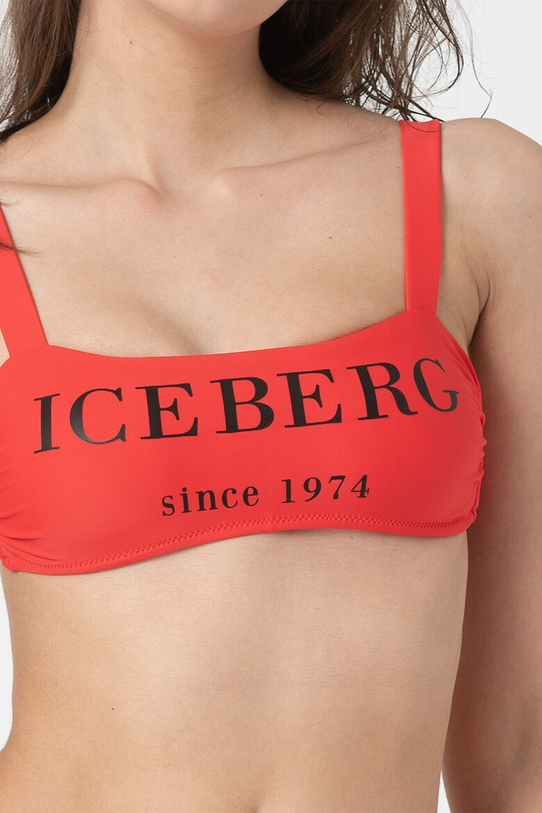 Iceberg Bustiera de baie cu imprimeu logo - Pled.ro