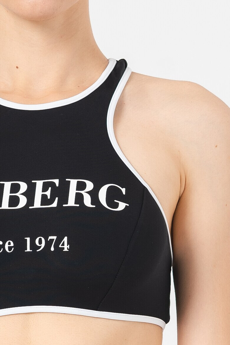 Iceberg Bustiera racerback de baie cu imprimeu logo contrastant - Pled.ro