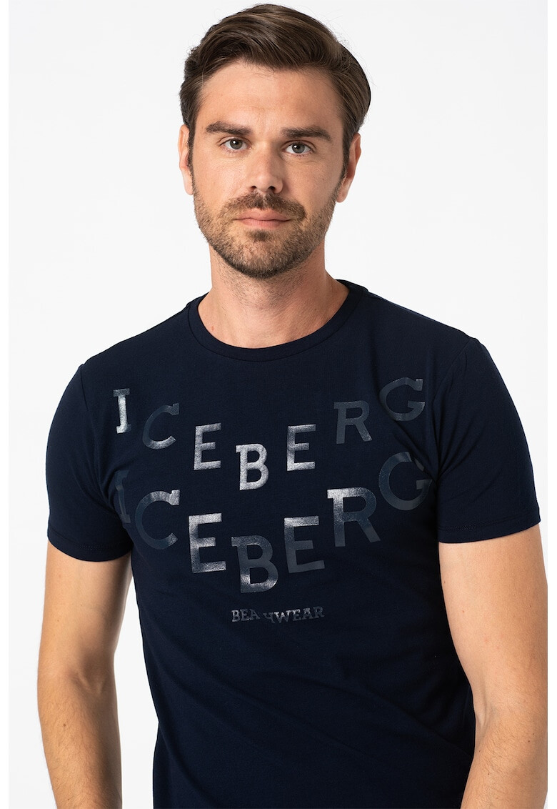 Iceberg Tricou de plaja cu logo cauciucat - Pled.ro