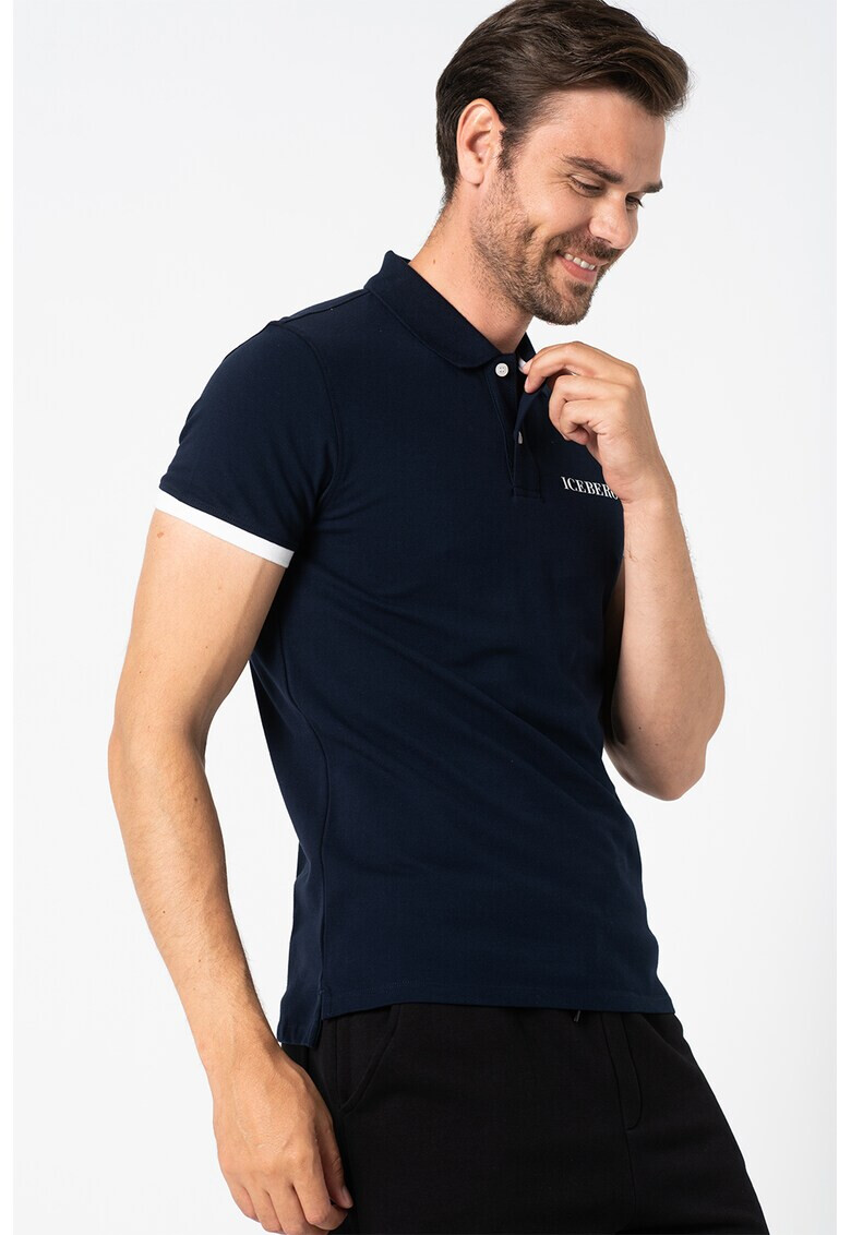 Iceberg Tricou polo de plaja cu imprimeu logo - Pled.ro