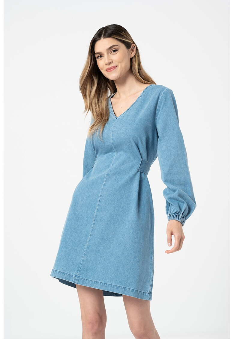 ICHI Rochie de denim cu decolteu in V Madie - Pled.ro