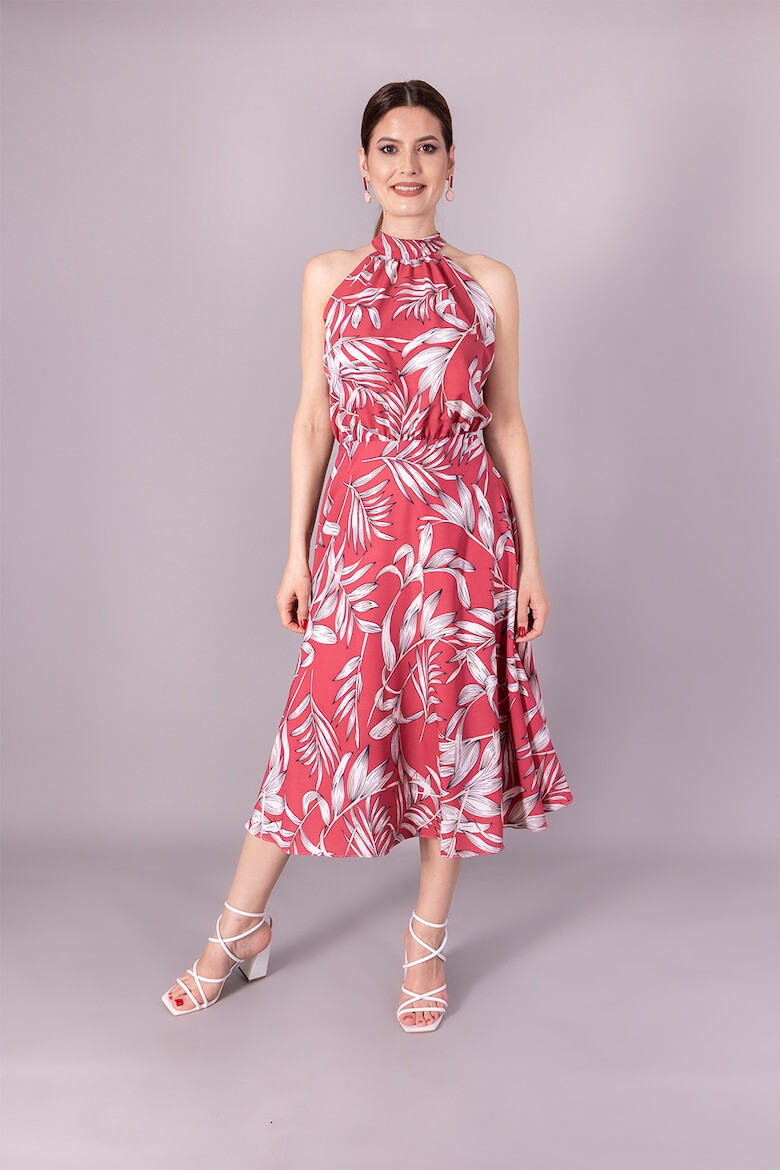 Ilona Andreoiu Rochie evazata cu model floral - Pled.ro