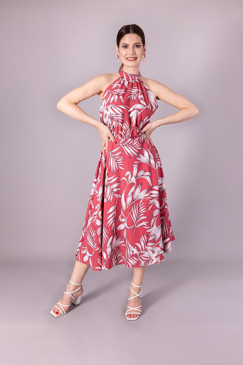 Ilona Andreoiu Rochie evazata cu model floral - Pled.ro