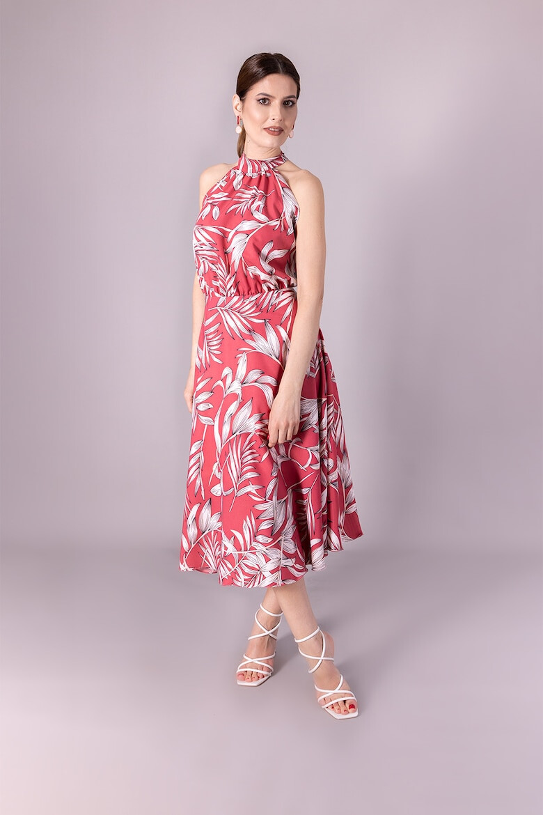 Ilona Andreoiu Rochie evazata cu model floral - Pled.ro